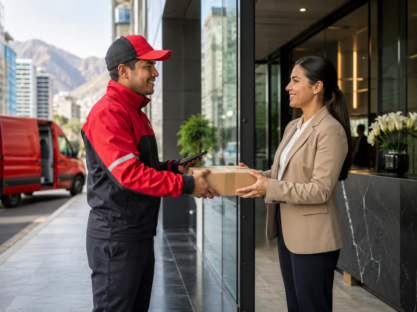 Atención al cliente en el punto de entrega