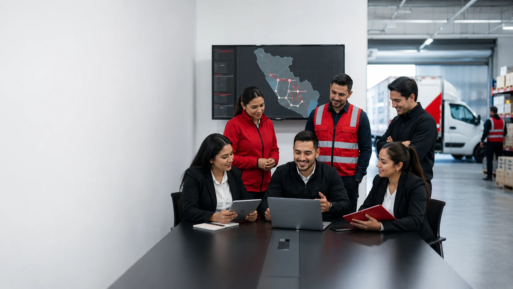 Equipo de LIDIAHS, empresa peruana de mensajería corporativa y transporte de carga